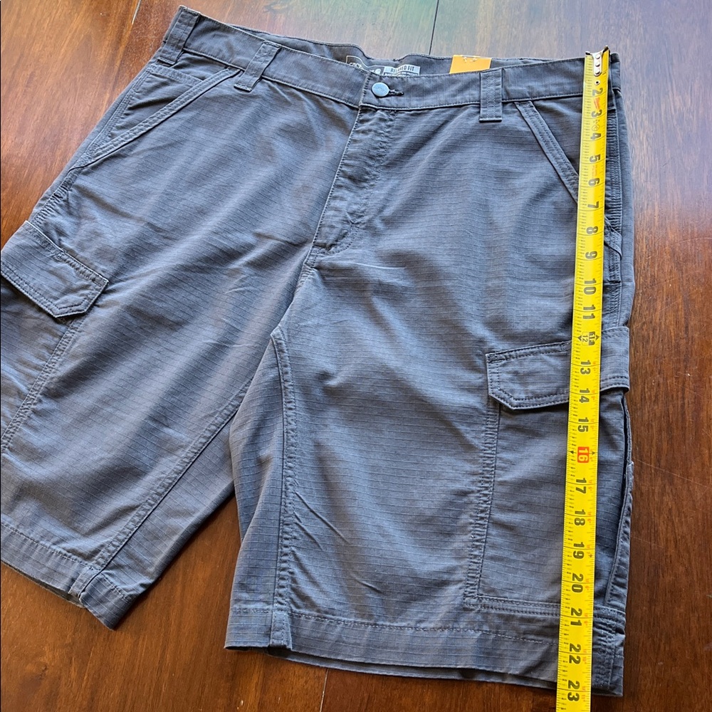 NWT Carhartt Dark Gray Ripstop Cargo Shorts Size 38 - Picture 15 of 16